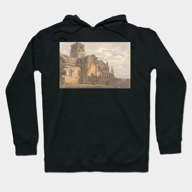 Carlisle Cathedral, Cumberland, from the South-West by Thomas Girtin Hoodie by Classic Art Stall